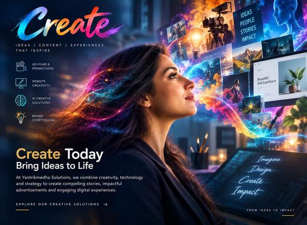Create: websites, films and creative services by Yantrikmedha